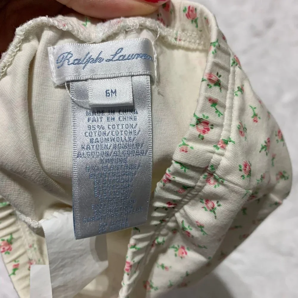 Bundle 6M Baby Girl-Carters & Ralph Lauren- 3Piece